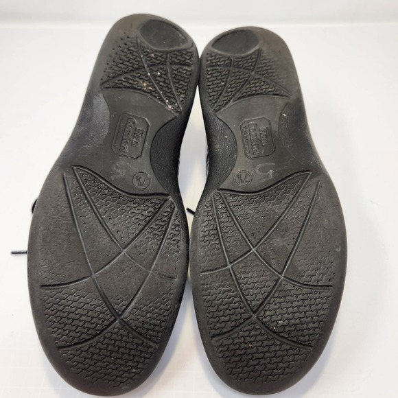 Finn Comfort Womens Acapulco Black Leather Lace Up Oxford Shoes Size 7.5 Loafers - Picture 10 of 11